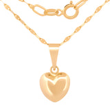 Cadena Gargantilla Dama Corazón Oro 10k Sólido