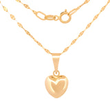 Cadena Gargantilla Dama Corazón Oro 10k Sólido
