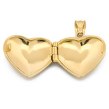 Cadena Con Dije De Corazón Relicario Love Oro Sólido 14k