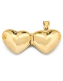 Cadena Con Dije De Corazón Relicario Love Oro Sólido 14k