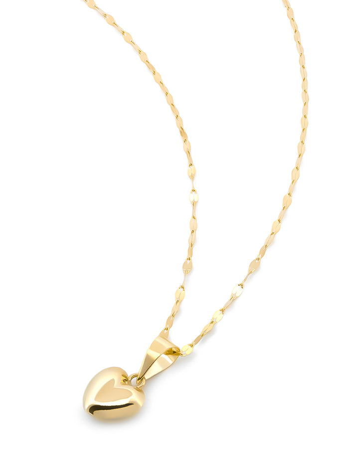 Cadena Gargantilla Dama Corazón Oro 10k Sólido