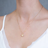 Dije Corazon Facetado 2 Vistas Oro Amarillo Sólido 14k