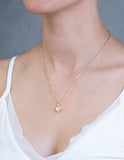 Dije Corazon Facetado 2 Vistas Oro Amarillo Sólido 14k