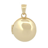 Dije Circulo Relicario 1.2 cm Oro Sólido 14k