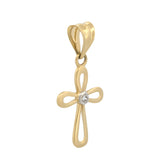 Dije Cruz  Oro Sólido 14k