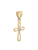 Dije Cruz  Oro Sólido 14k
