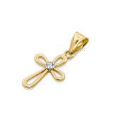 Dije Cruz  Oro Sólido 14k