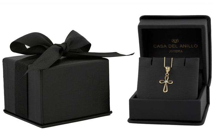 Dije Cruz  Oro Sólido 14k