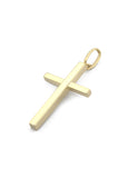 Dije Cruz Lisa 2.5 cm Oro Sólido 10k