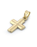 Dije Cruz Lisa 2 Vistas 1.2 cm Oro Sólido 10k