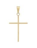 Dije Cruz Tubo 3 cm Oro 10k