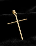 Dije Cruz Tubo 3 cm Oro 10k