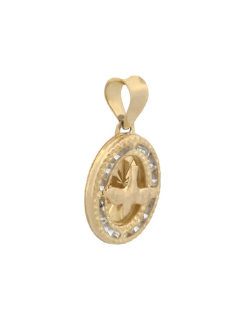 Dije Espititu Santo Chico Bebe 1.1 Cm Oro sólido 14k