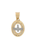 Dije Espititu Santo Chico Contorno 1.1 Cm Oro sólido 14k