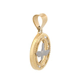 Dije Espititu Santo Chico Contorno 1.1 Cm Oro sólido 14k