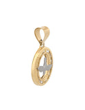 Dije Espititu Santo Chico Contorno 1.1 Cm Oro sólido 14k