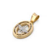 Dije Espititu Santo Chico Contorno 1.1 Cm Oro sólido 14k