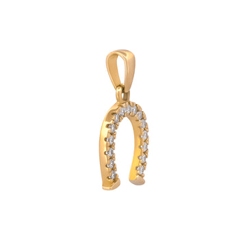 Dije Herradura Piedras 1 cm Oro Sólido 10k