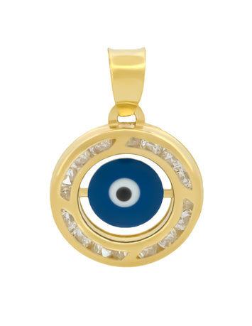 Dije Ojito Turco Chico Oro Sólido 10k