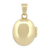 Dije Oval Relicario 1.3 cm Oro Sólido 14k
