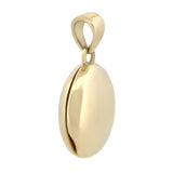 Dije Oval Relicario 1.3 cm Oro Sólido 14k