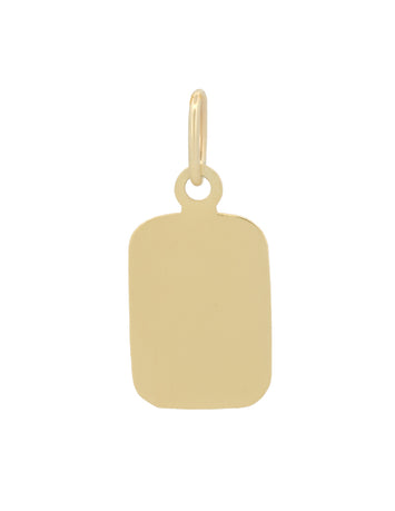 Dije placa oro sólido 10k