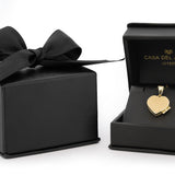Dije Relicario Corazón 1.6 cm  Oro Sólido 14k