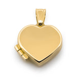 Dije Relicario Corazón 1.6 cm  Oro Sólido 14k