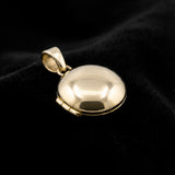 Dije Circulo Relicario 1.2 cm Oro Sólido 14k