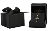 Dije Cristo Tubular 2.1 cm Oro Sólido 14k