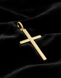 Dije Cruz Lisa 2.5 cm Oro Sólido 10k