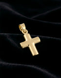 Dije Cruz Lisa 2 Vistas 1.2 cm Oro Sólido 10k