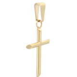 Dije Cruz Tubular 2.1 cm Oro 10k