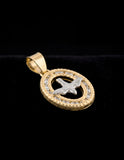 Dije Espititu Santo Chico Contorno 1.1 Cm Oro sólido 14k