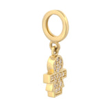 Dije Niña Zirconias Mini Para Pandora Oro Sólido 14k