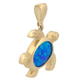 Dije Tortuga Opalo 1.5 cm Oro Sólido 14k
