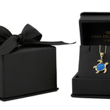 Dije Tortuga Opalo 1.5 cm Oro Sólido 14k