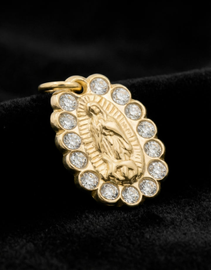 Dije Virgen de Guadalupe 1.2 cm Oro Sólido 10K