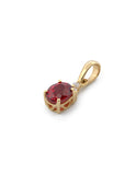 Dije Rubi Oro Sólido 18k