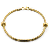 Pulsera Pulso Base 17 cm Oro Sólido 14k