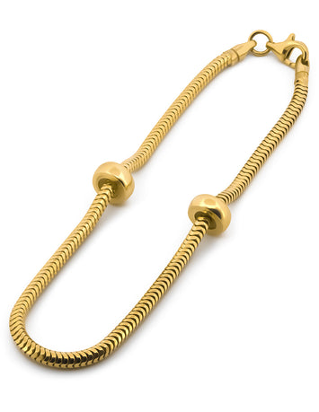 Pulsera Pulso Base 19 cm Oro Sólido 14k