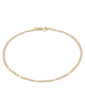 Hermoso Pulso Florentino 2 mm 19 cm Oro Sólido 10k