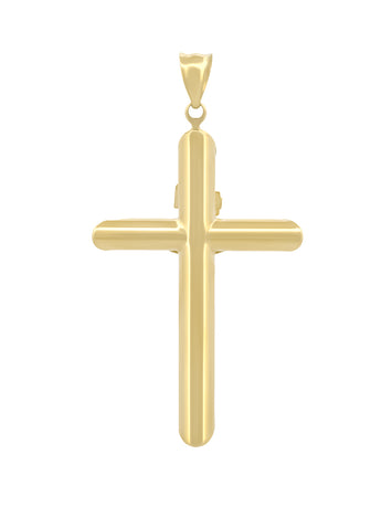 Dije Cristo Tubular 3.3 cm Oro Sólido 10k