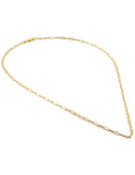 Cadena Clip 2 por 4 mm 55 cm Oro Sólido 10k