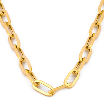 Cadena Gargantilla Clip 2.5 mm 50 cm Oro Sólido 14k