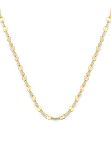 Cadena Grano de Café 1 mm Oro Sólido 10K 45 cm