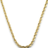Cadena Torzal 2.5 mm Oro Sólido 10k 50 Cm