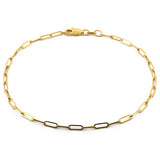Pulsera Clip 2 mm Oro Solido 14k