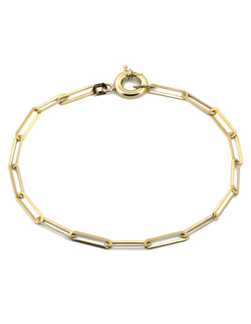 Pulsera Clip 2.5 mm Oro Solido 10k