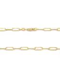Cadena Gargantilla Clip 45 cm 3 mm Oro Sólido 10k